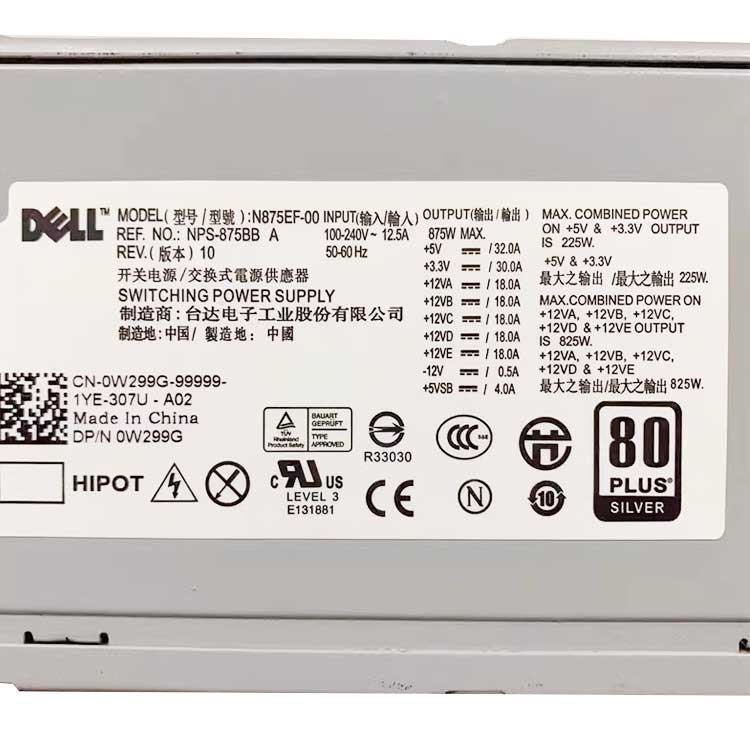 Dell Precision T5500 Workstation Power Netzteile / Ladegeräte